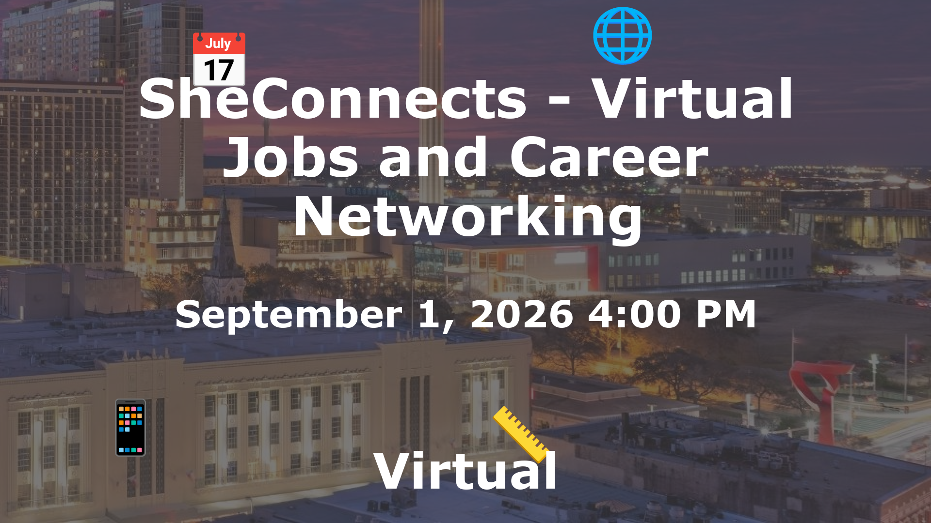 SheConnects - Virtual Jobs and Career Networking event image